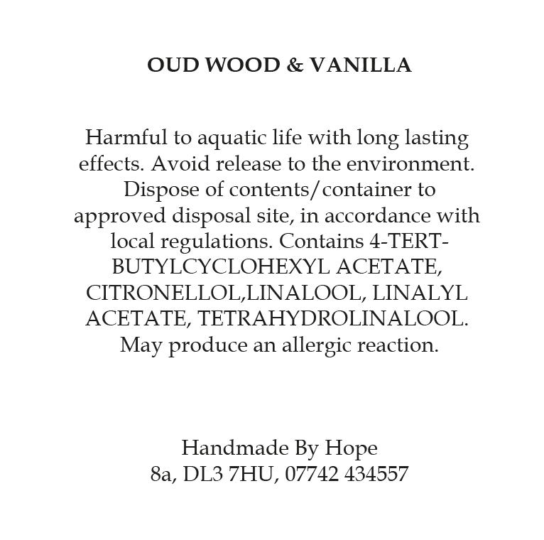 Oud Wood & Vanilla