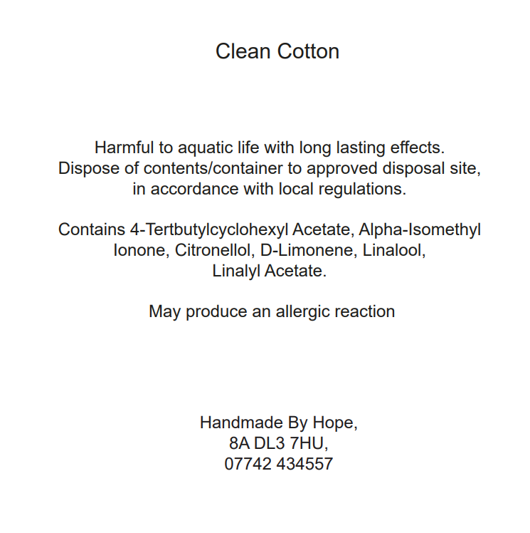 Clean Cotton